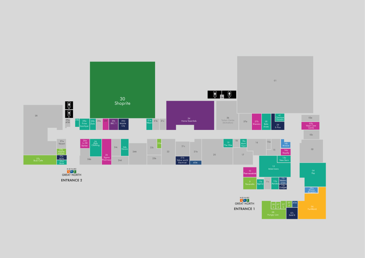 Great Northern Mall Store Map Novare Great North