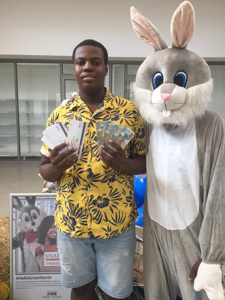 Easter bunny selfie winners
